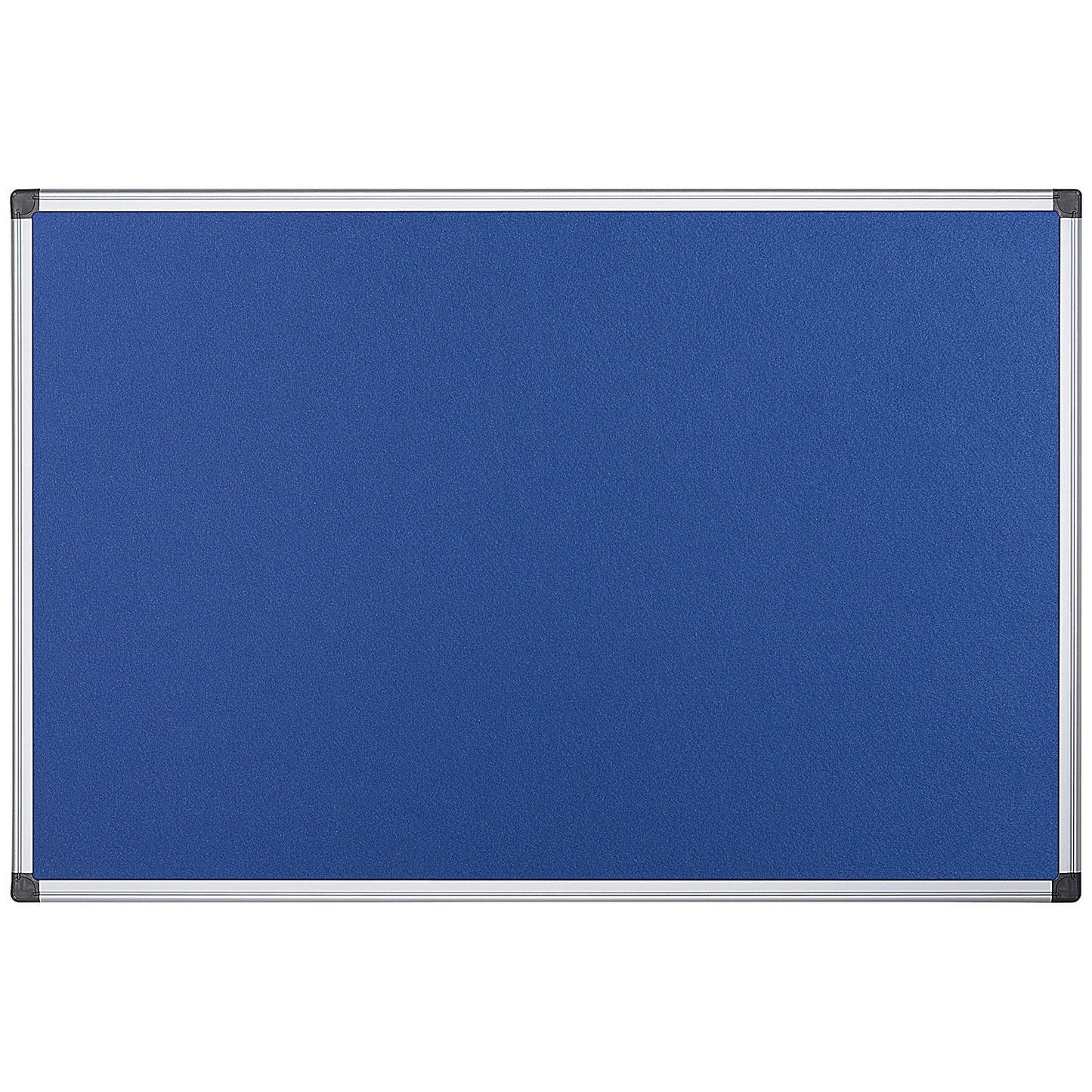 Bi-Office Aluminium Trim Felt Notice Board, 900x600mm, Blue