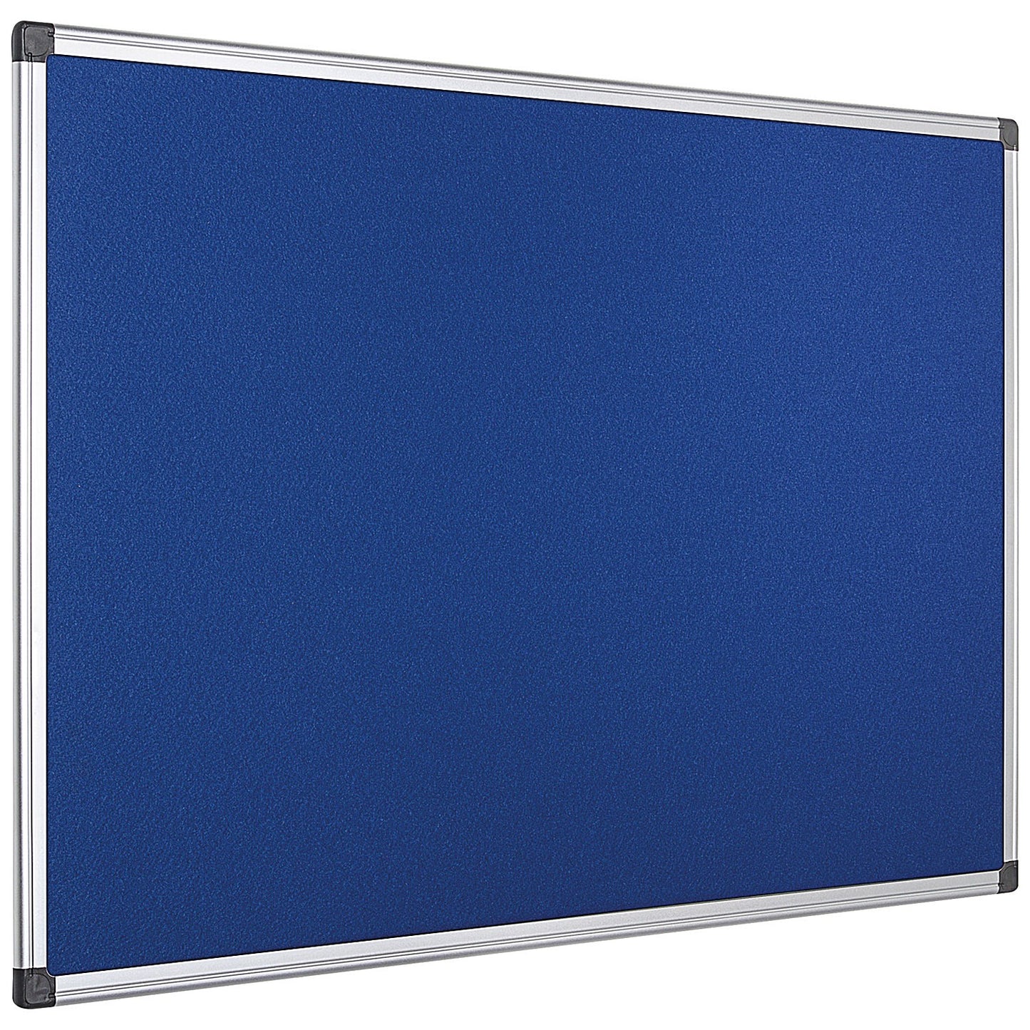 Bi-Office Aluminium Trim Felt Notice Board, 1200x900mm, Blue
