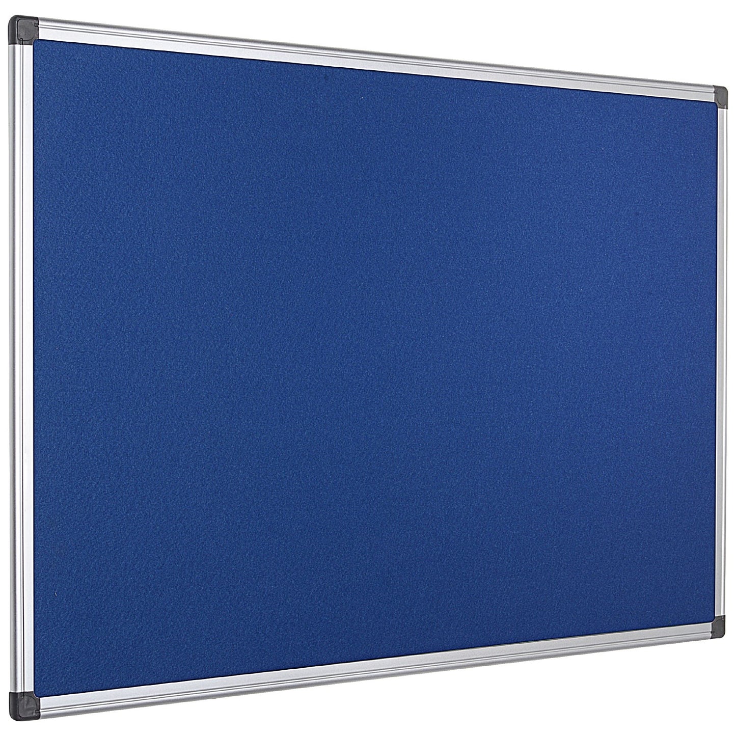 Bi-Office Aluminium Trim Felt Notice Board, 1800x1200mm, Blue