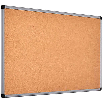 Bi-Office Cork Noticeboard, 900x600mm, Aluminium Frame