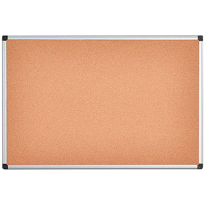 Bi-Office Cork Noticeboard, 900x600mm, Aluminium Frame