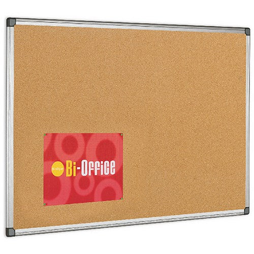 Bi-Office Maya Cork Noticeboard, 2400x1200mm, Aluminium Frame Easy2Order : BQ42217
