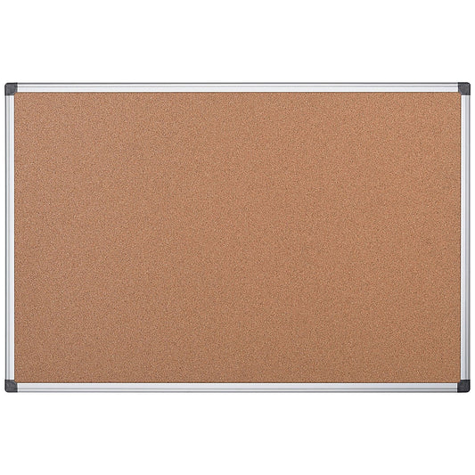 Bi-Office Maya Cork Noticeboard for Flipping boards System, 900x900mm, Aluminium Frame Easy2Order : BQ42475