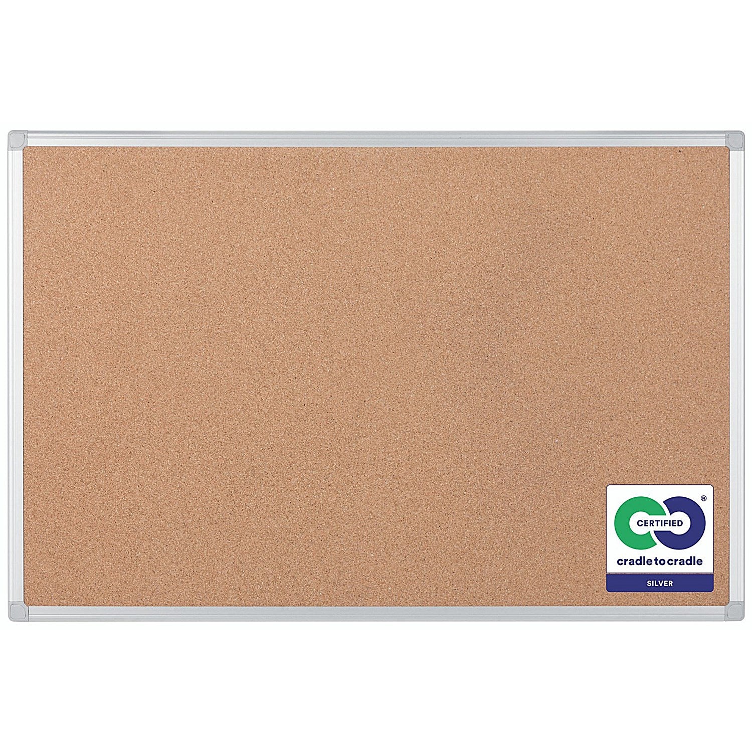 Bi-Office Earth Maya Cork Noticeboard, 1800x1200mm, Aluminium Frame Easy2Order : BQ42779