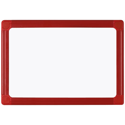 Bi-Office Portable Whiteboard, Red Frame, 210x300mm