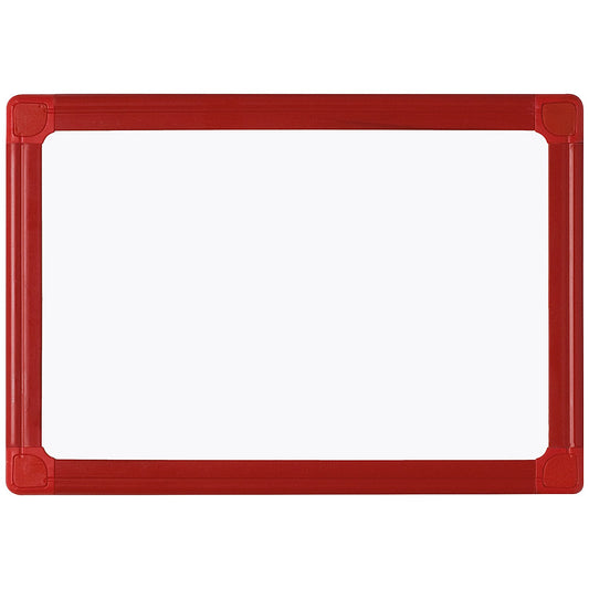 Bi-Office Portable Whiteboard, Red Frame, 210x300mm