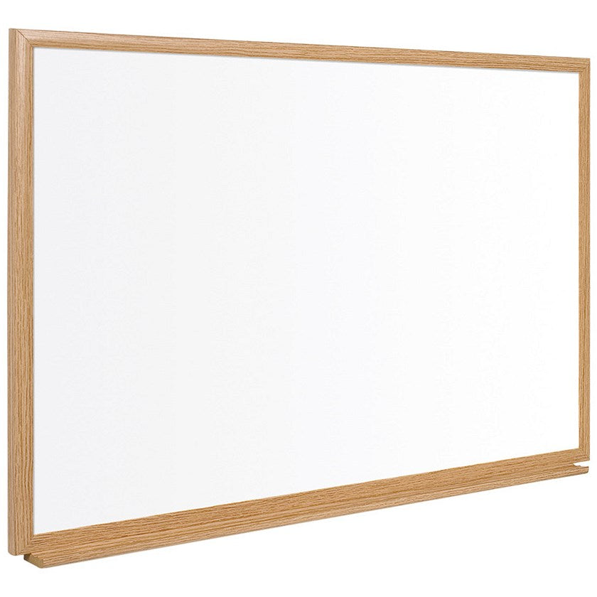 Bi-Office Earth Prime Non-Magnetic Whiteboard, Oak MDF Frame, 900x600mm Easy2Order : BQ46545