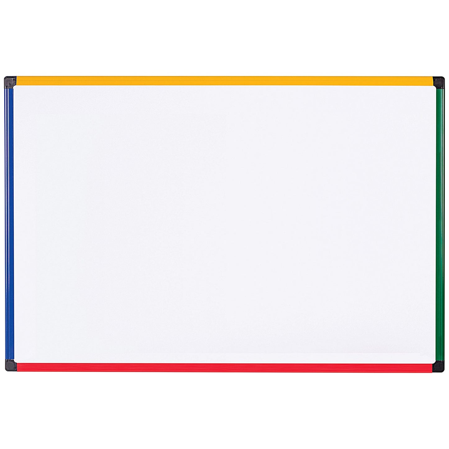 Bi-Office Magnetic Whiteboard, Brightly Coloured Plastic Frame, 900x600mm