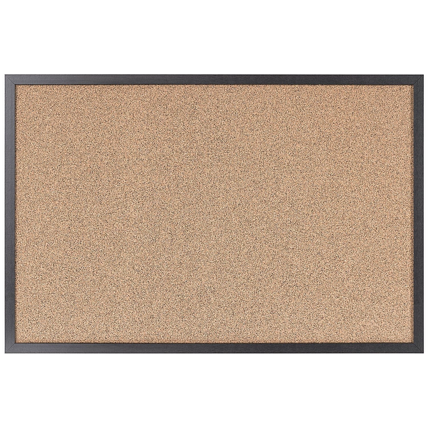 Bi-Office Essentials Techcork Noticeboard, 900x600mm, Black Wooden Frame Easy2Order : BQ47322