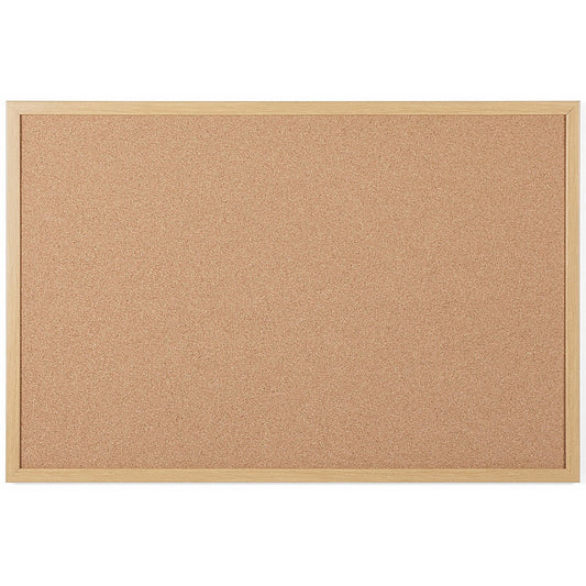 Bi-Office Earth Executive Cork Noticeboard, 900x600mm, Oak MDF Frame Easy2Order : BQ47329