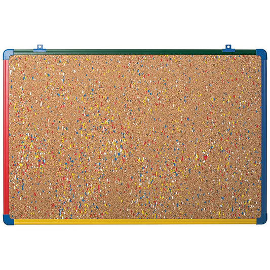 Bi-Office Schoolmate Noticeboard, 600x450mm, Multicoloured Frame Easy2Order : BQ47966
