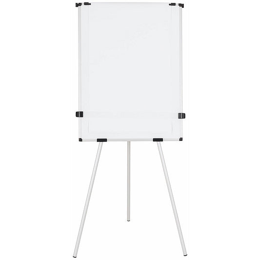 Bi-Office Earth Kyoto Tripod Non-Magnetic Easel, With Paper Roll, With Extendable Arms, Silver Easy2Order : BQ50019