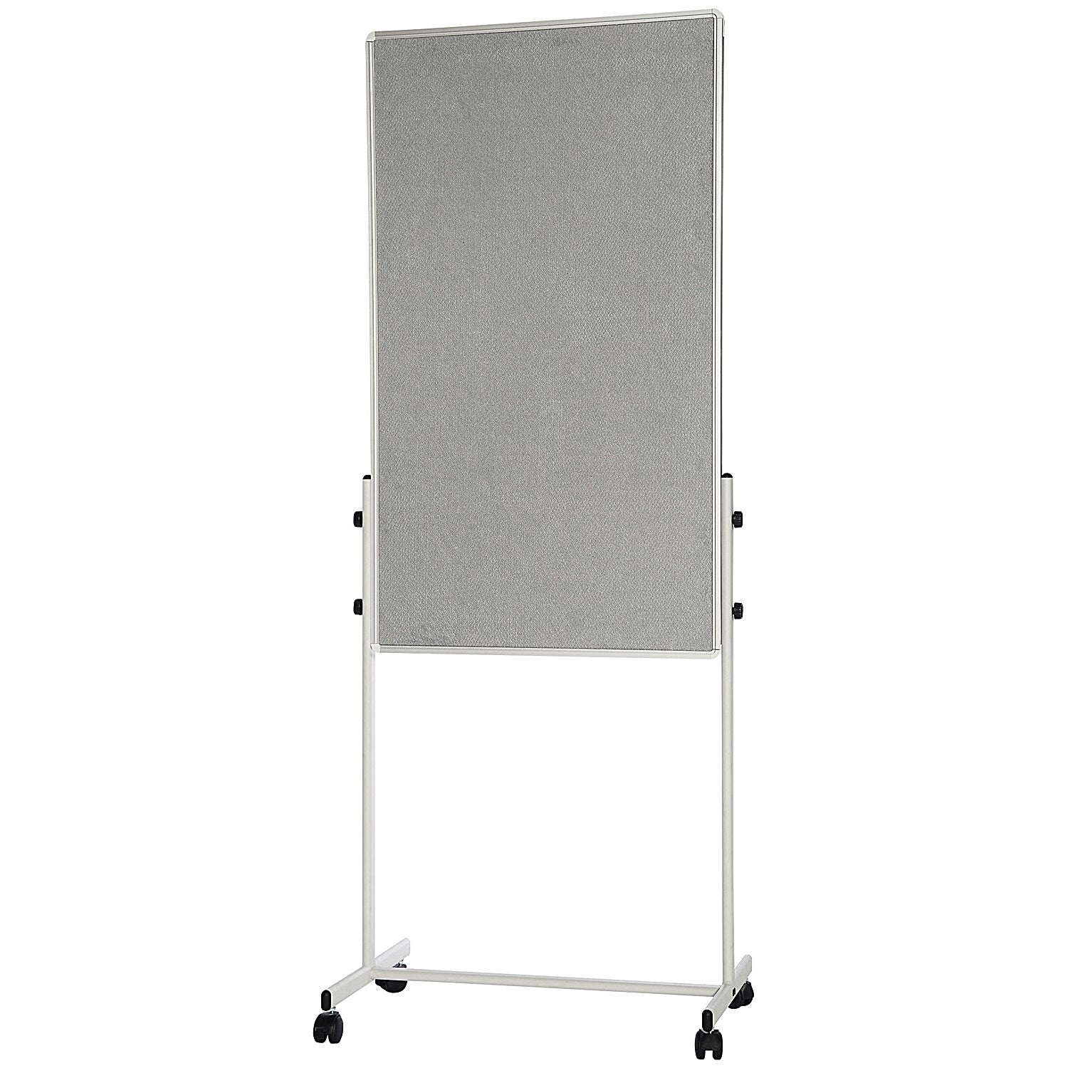 Bi-Office White Portable Duo Board and Flipchart Easel, 1200x790mm, Grey Easy2Order : BQ50075