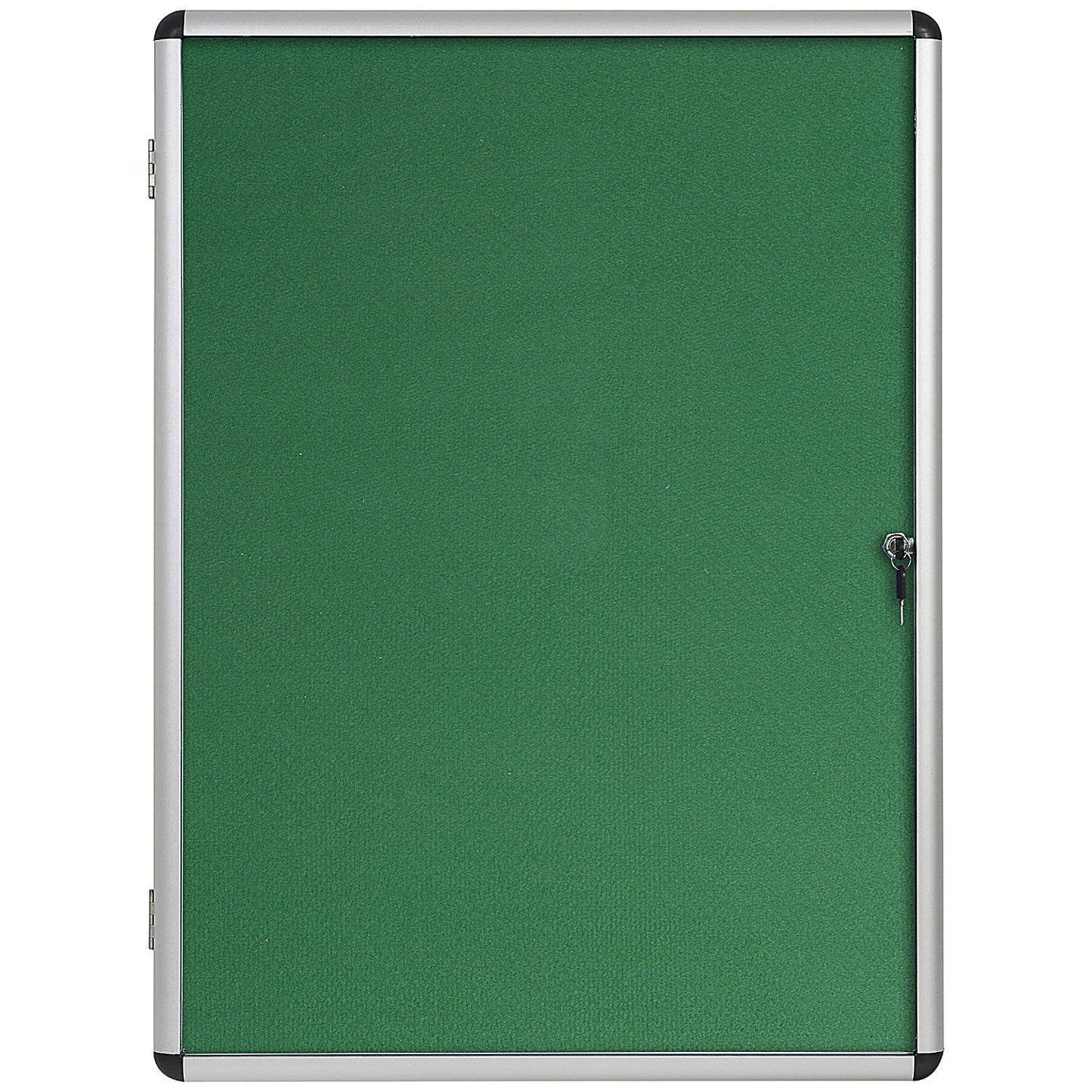 Bi-Office Enclore Green Felt Noticeboard Display Case, 15xA4, Aluminium Frame Easy2Order : BQ52002