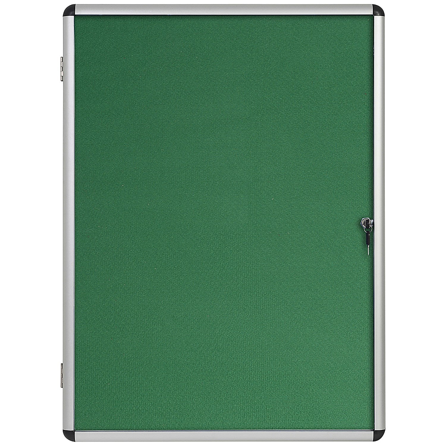 Bi-Office Enclore Green Felt Noticeboard Display Case, 15xA4, Aluminium Frame Easy2Order : BQ52002