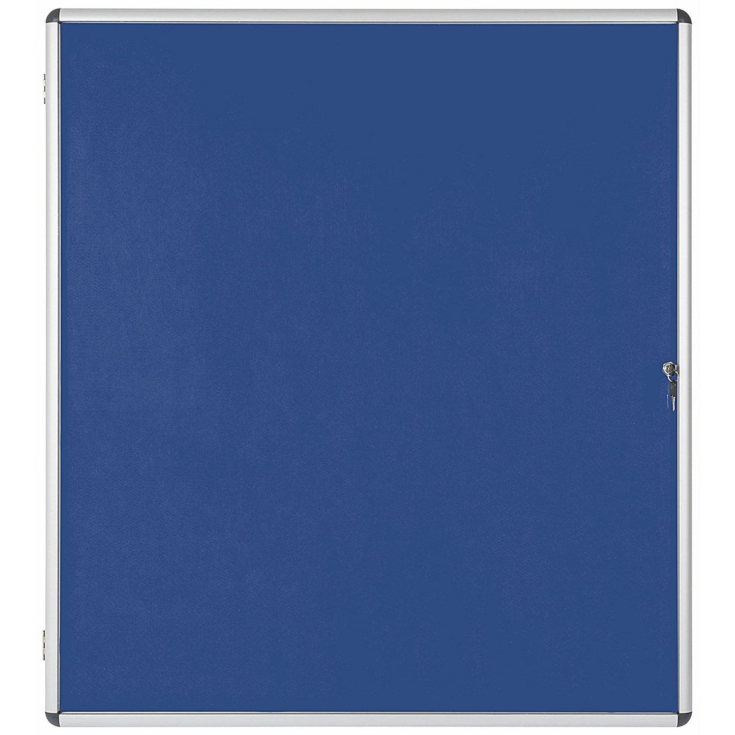 Bi-Office Enclore Blue Felt Notice Board Display Case, 20xA4, Aluminium Frame Easy2Order : BQ52074