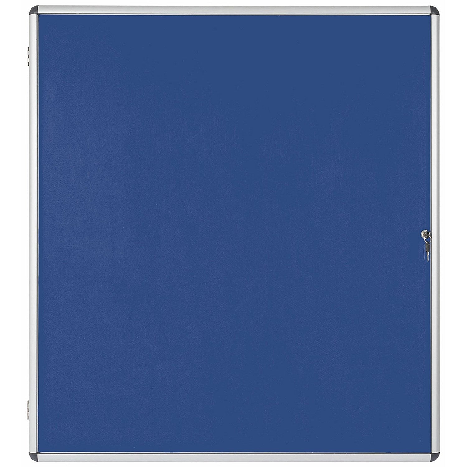 Bi-Office Enclore Blue Felt Notice Board Display Case, 20xA4, Aluminium Frame Easy2Order : BQ52074
