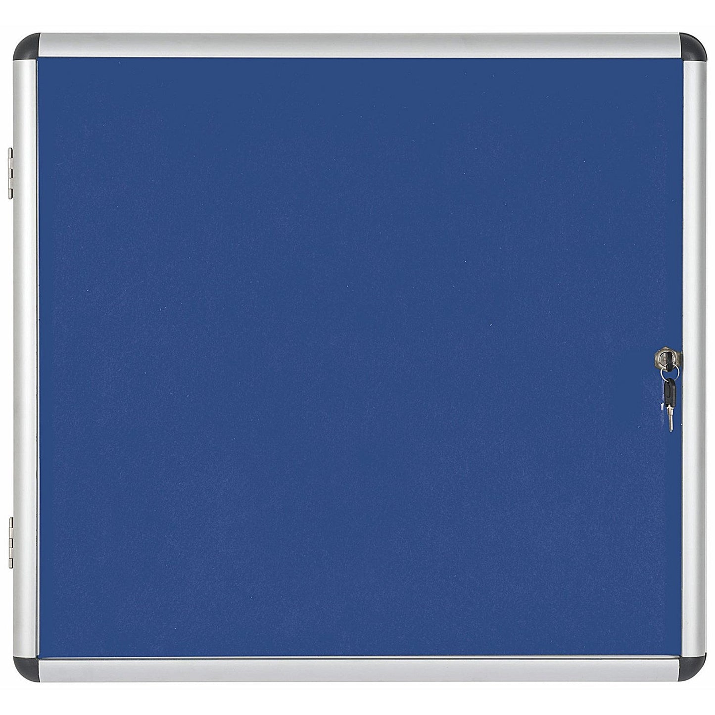 Bi-Office Enclore Blue Felt Notice Board Display Case, 6xA4, Aluminium Frame Easy2Order : BQ52107