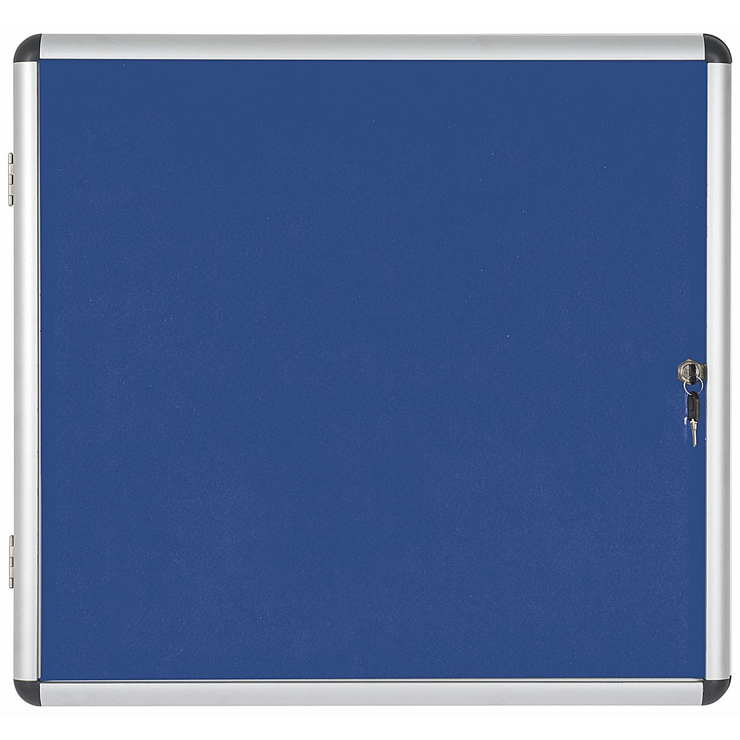 Bi-Office Enclore Blue Felt Notice Board Display Case, 6xA4, Aluminium Frame Easy2Order : BQ52107