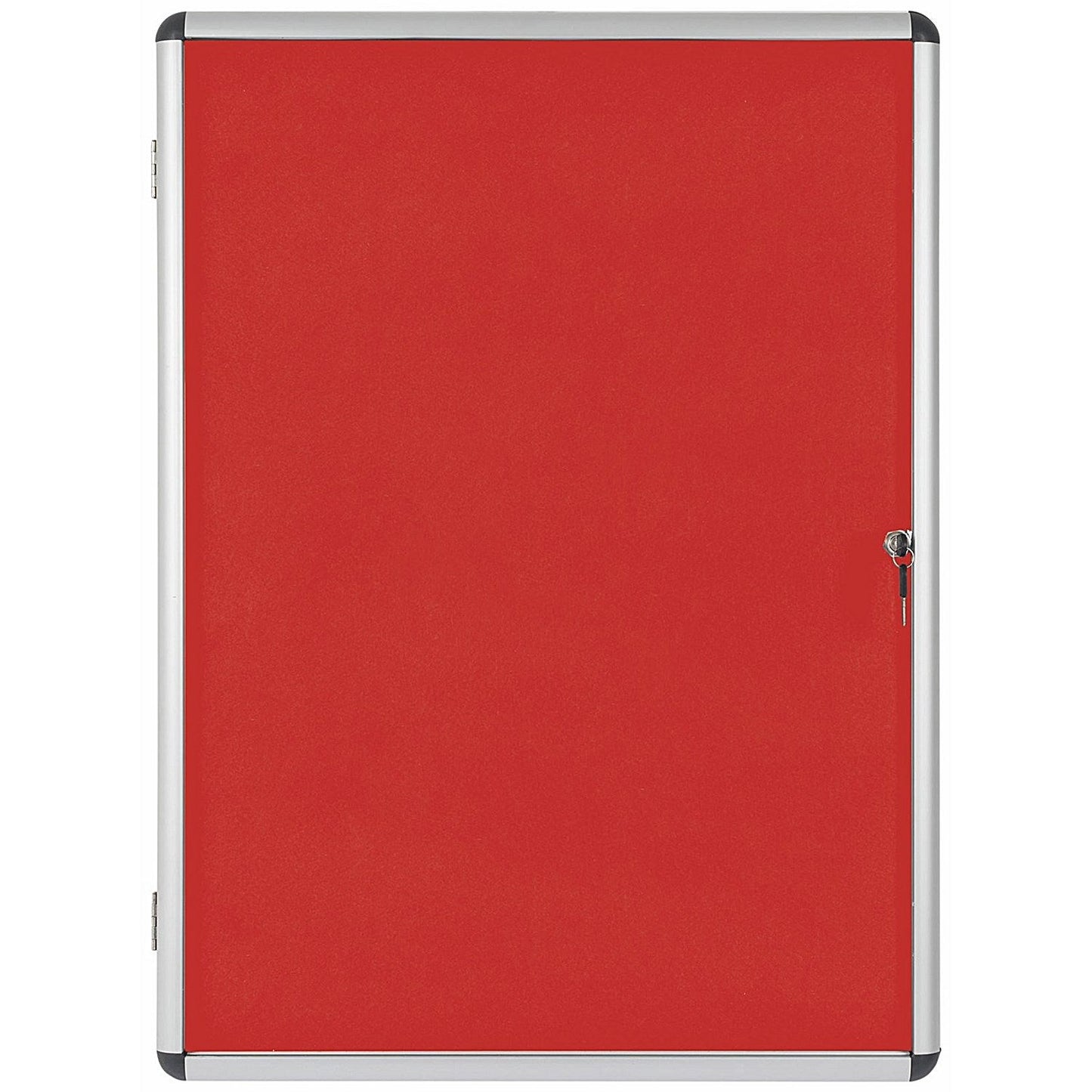 Bi-Office Enclore Red Felt Noticeboard Display Case, 9xA4, Aluminium Frame Easy2Order : BQ52262
