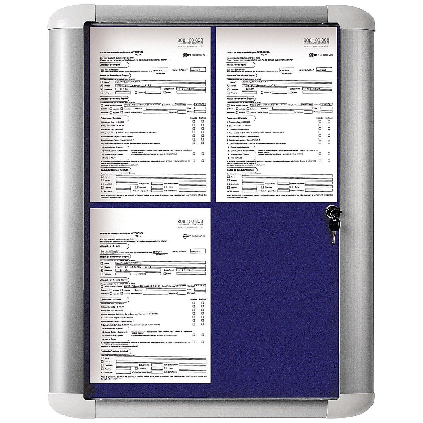 Bi-Office External Display Case, 450x614mm, Blue Easy2Order : BQ52376