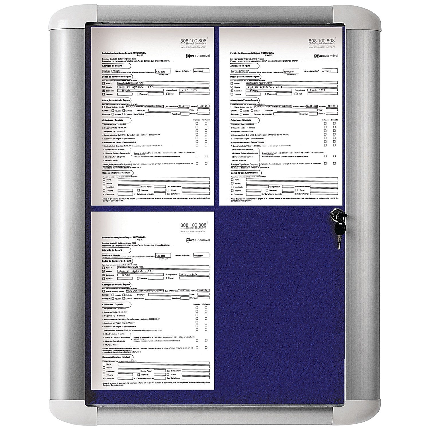 Bi-Office External Display Case, 450x614mm, Blue Easy2Order : BQ52376