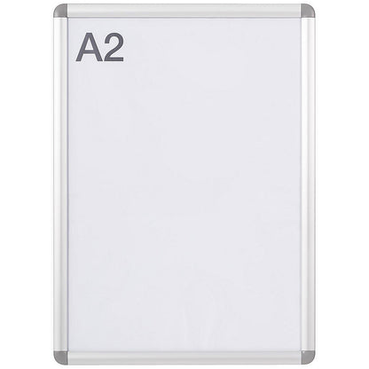 Bi-Office Curled Snap Display Frame, A2, Aluminium Plastic Corners Easy2Order : BQ52493