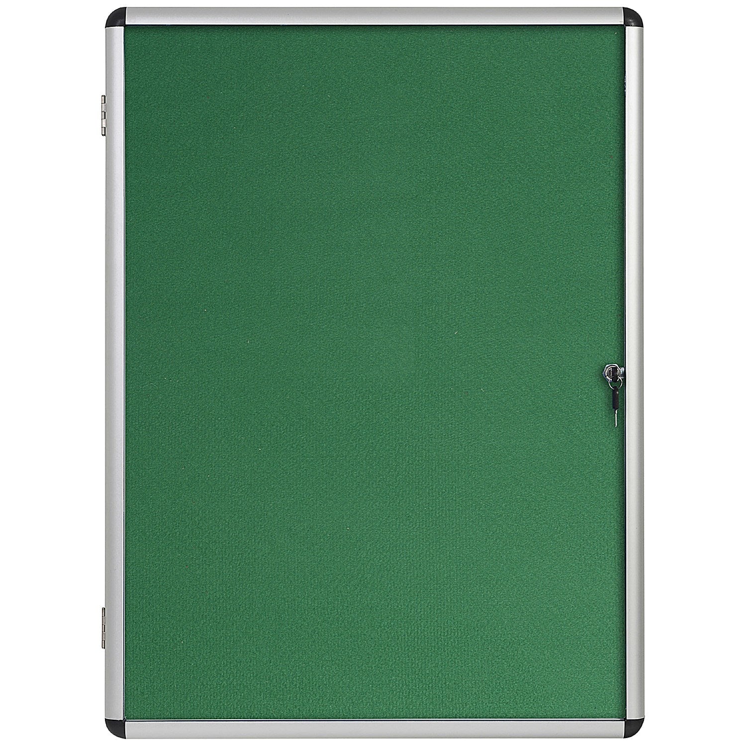 Bi-Office Enclore Green Felt Noticeboard Display Case, 9xA4, Aluminium Frame Easy2Order : BQ52500