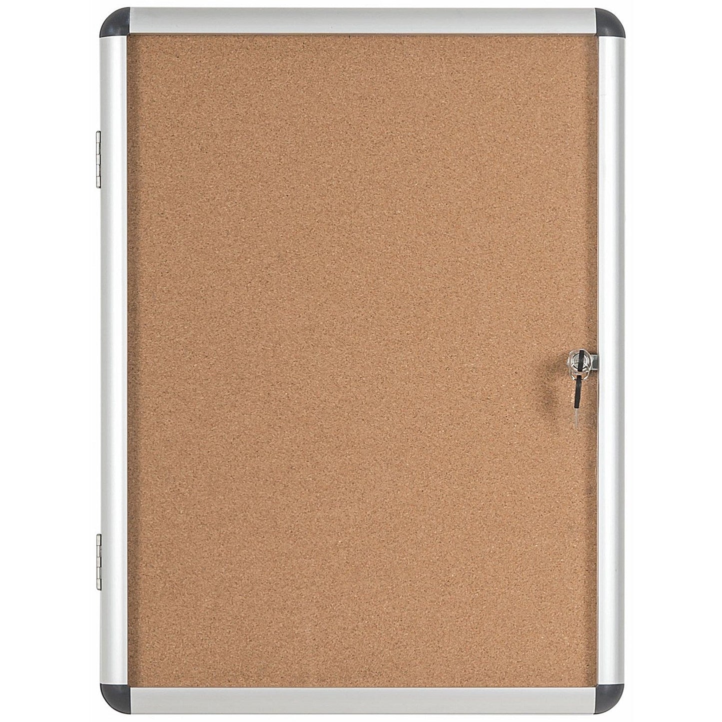 Bi-Office Earth Enclore Cork Board Display Case, 6xA4, Aluminium Frame Easy2Order : BQ52510