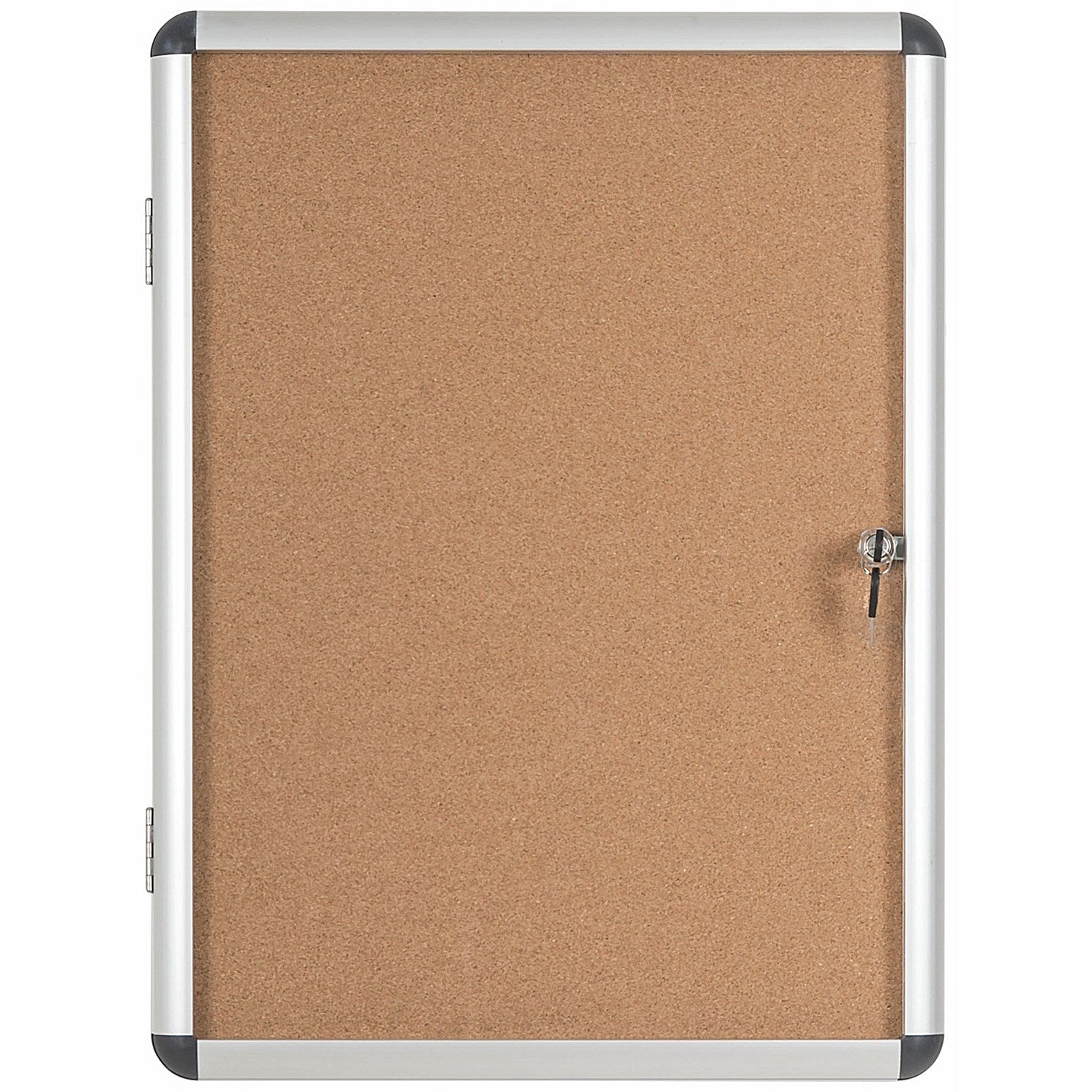 Bi-Office Earth Enclore Cork Board Display Case, 6xA4, Aluminium Frame Easy2Order : BQ52510