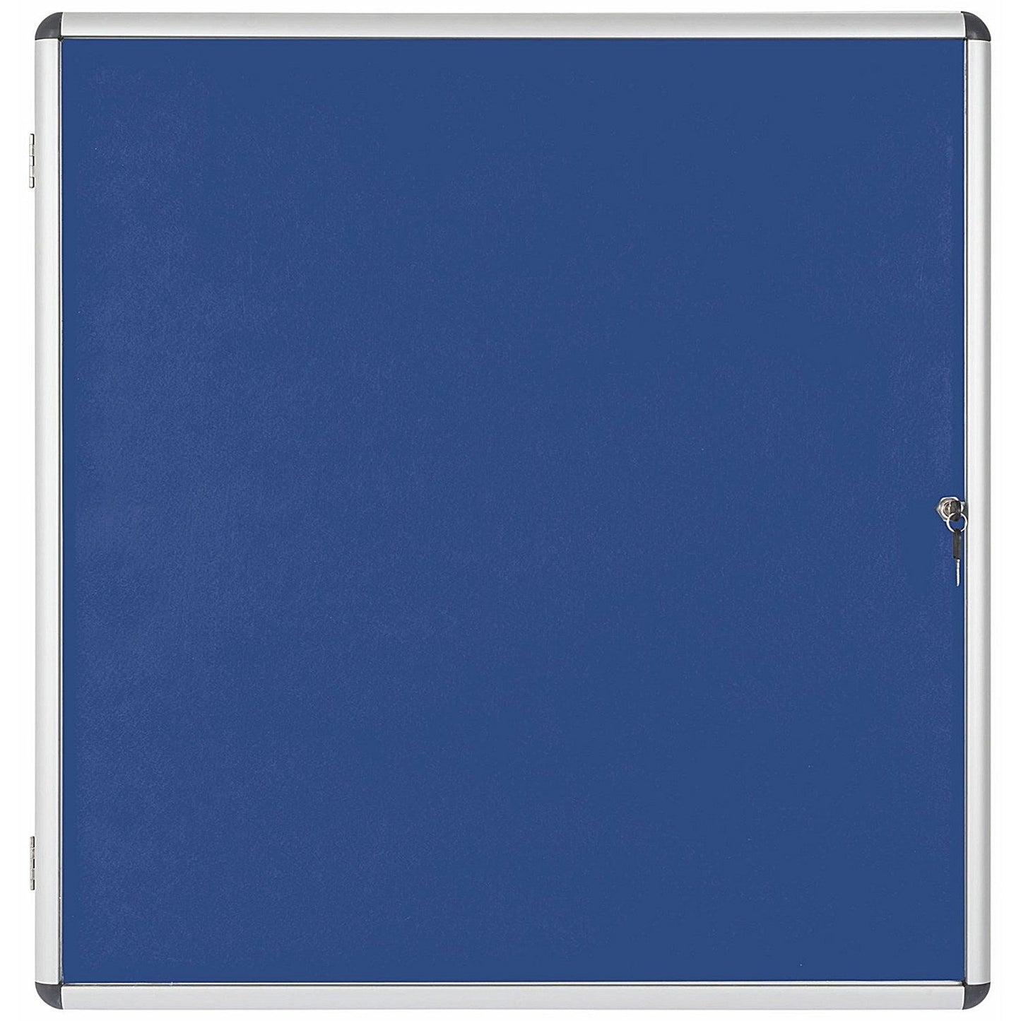 Bi-Office Enclore Blue Felt Notice Board Display Case, 12xA4, Aluminium Frame Easy2Order : BQ52600