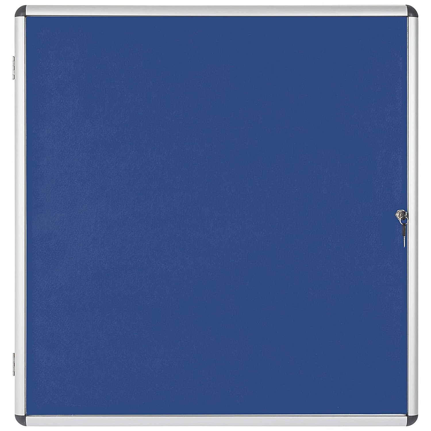 Bi-Office Enclore Blue Felt Notice Board Display Case, 12xA4, Aluminium Frame Easy2Order : BQ52600
