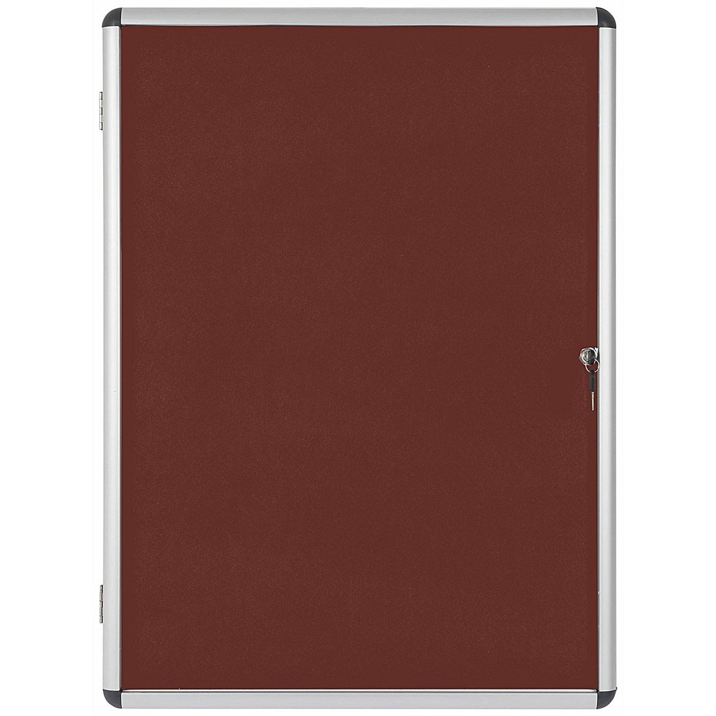 Bi-Office Enclore Burgundy Felt Noticeboard Display Case, 40xA4, Aluminium Frame Easy2Order : BQ52605