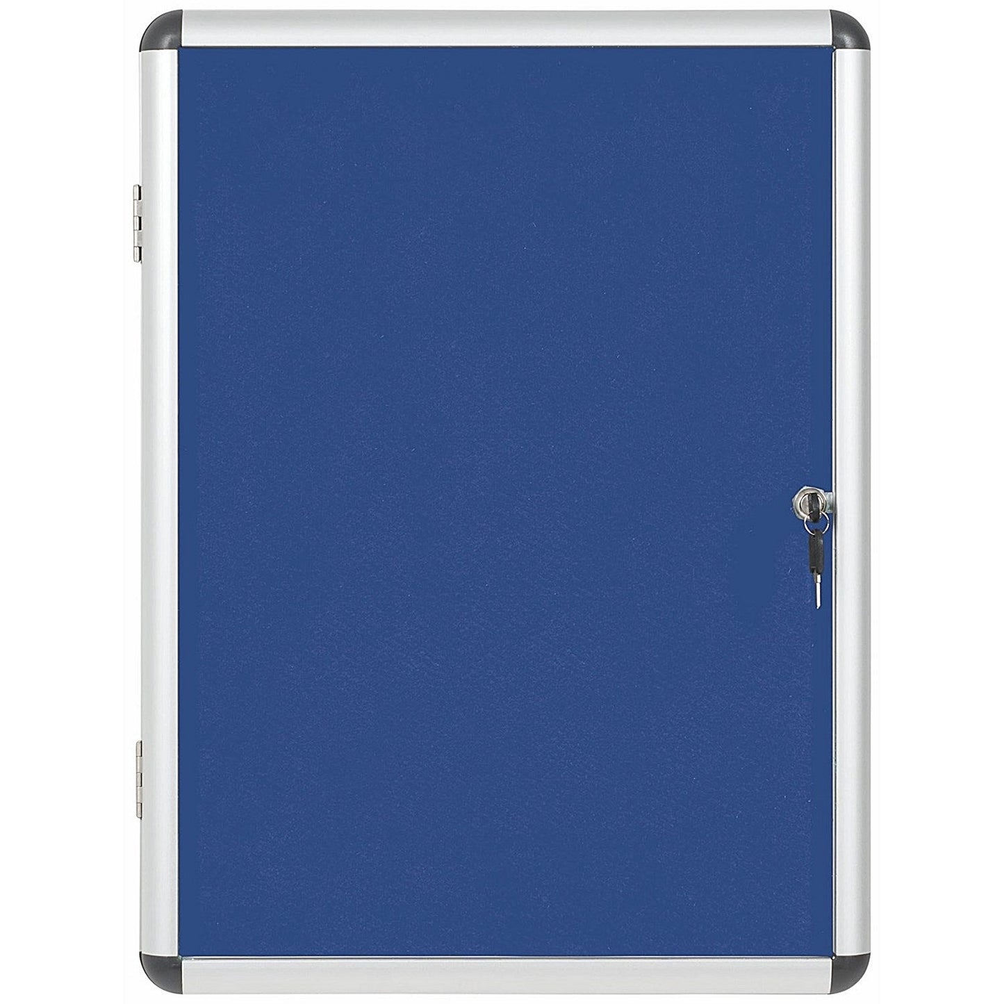 Bi-Office Enclore Blue Felt Notice Board Display Case, 4xA4, Aluminium Frame Easy2Order : BQ52710