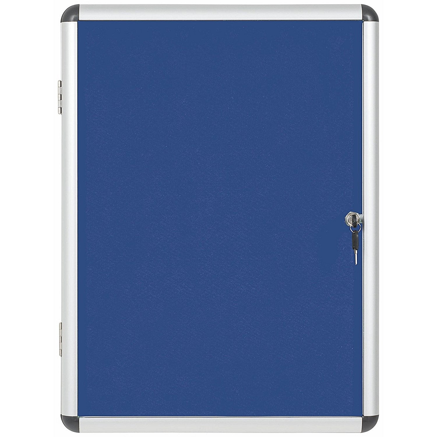 Bi-Office Enclore Blue Felt Notice Board Display Case, 4xA4, Aluminium Frame Easy2Order : BQ52710