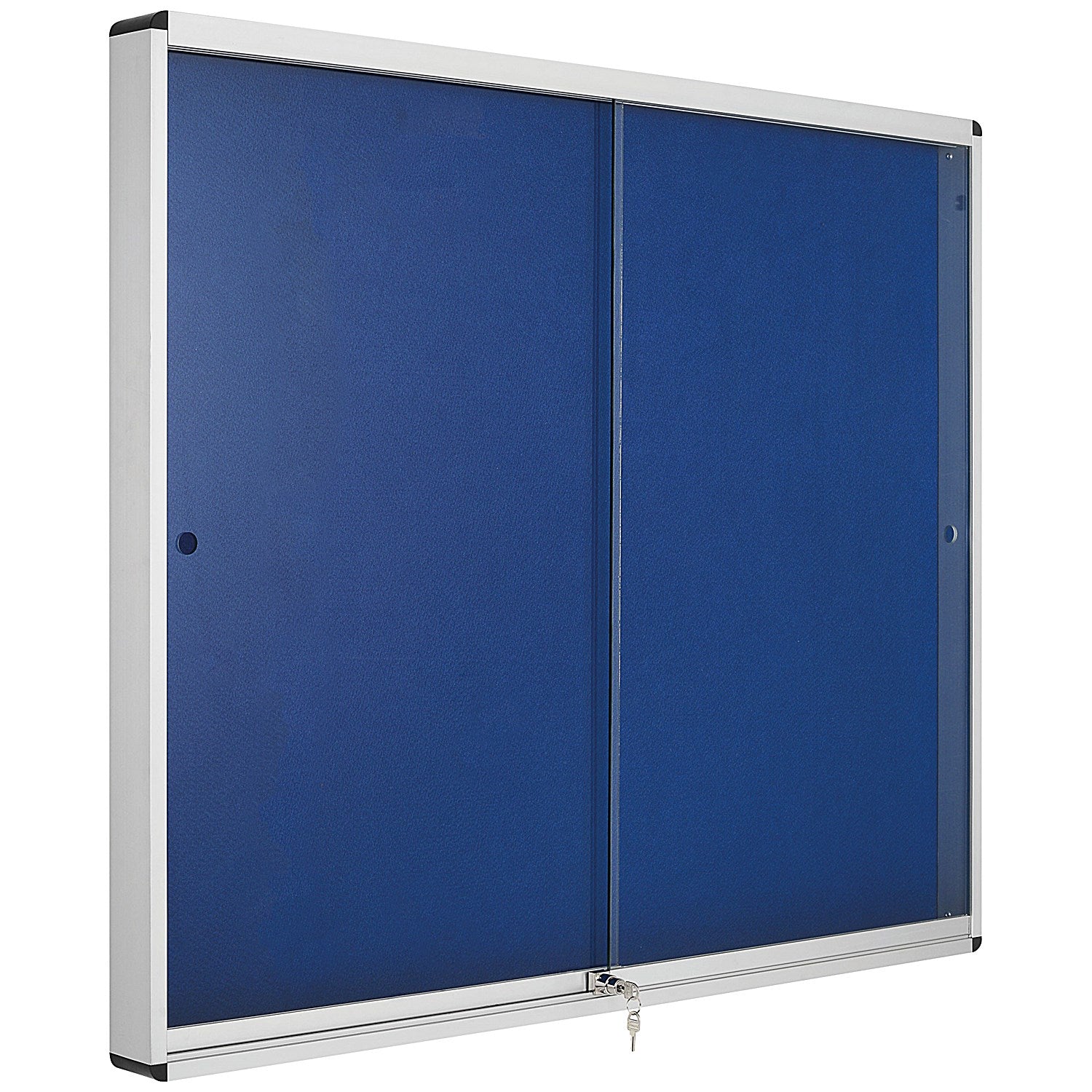 Bi-Office Lockable Internal Display Case, 890x625mm, Blue Easy2Order : BQ52716