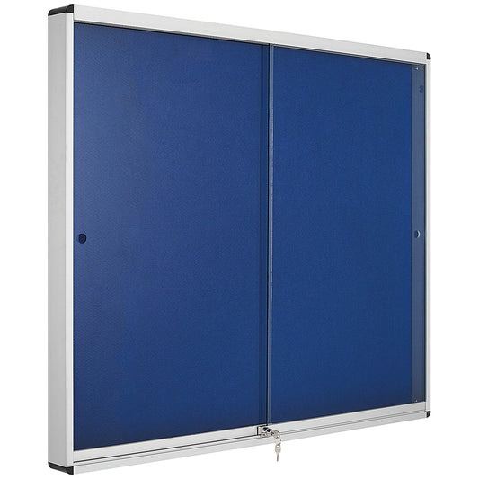 Bi-Office Lockable Internal Display Case, 890x625mm, Blue Easy2Order : BQ52716
