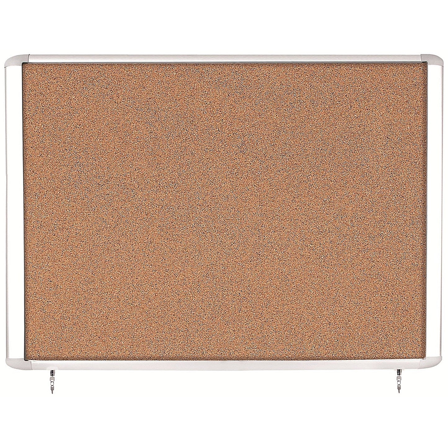 Bi-Office Mastervision Out Top Hinged Lockable Door Cork Board Display Case, 18xA4 Easy2Order : BQ52827