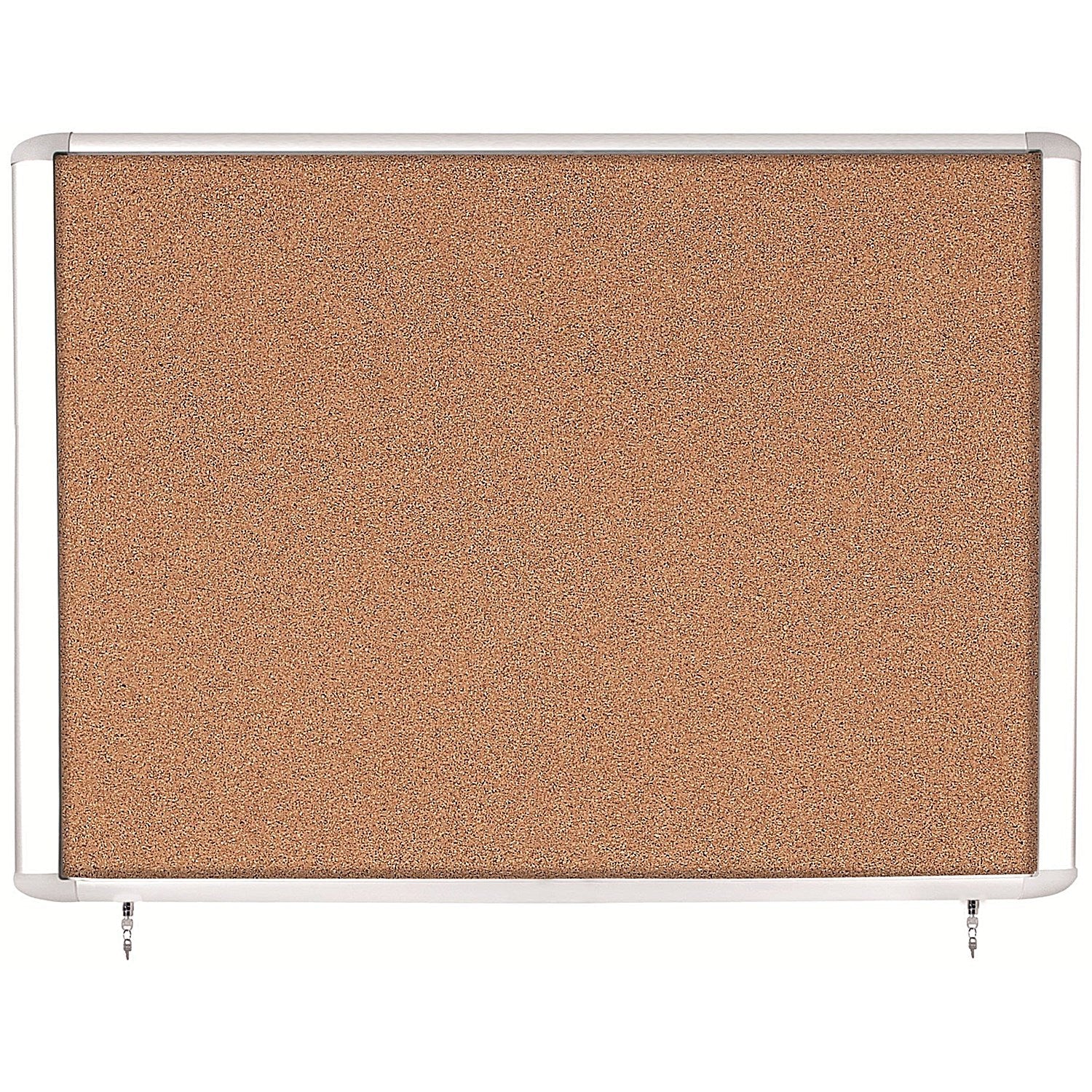 Bi-Office Mastervision Out Top Hinged Lockable Door Cork Board Display Case, 18xA4 Easy2Order : BQ52827