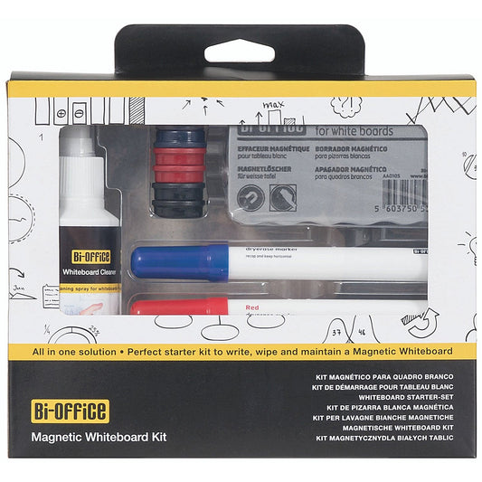 Bi-Office Drywipe Magnetic Whiteboard Kit Easy2Order : BQ65101