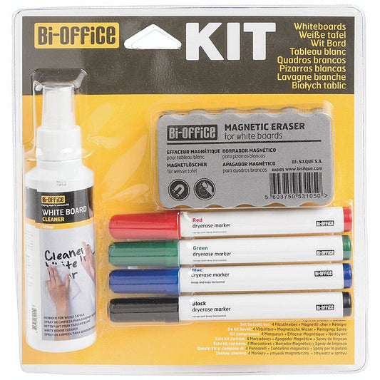 Bi-Office Drywipe Non-Magnetic Whiteboard Kit Easy2Order : BQ65707