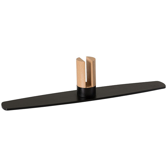 Archyi Sculpo Large Supporting Base, 45x10x8cm, Wood and Black Steel