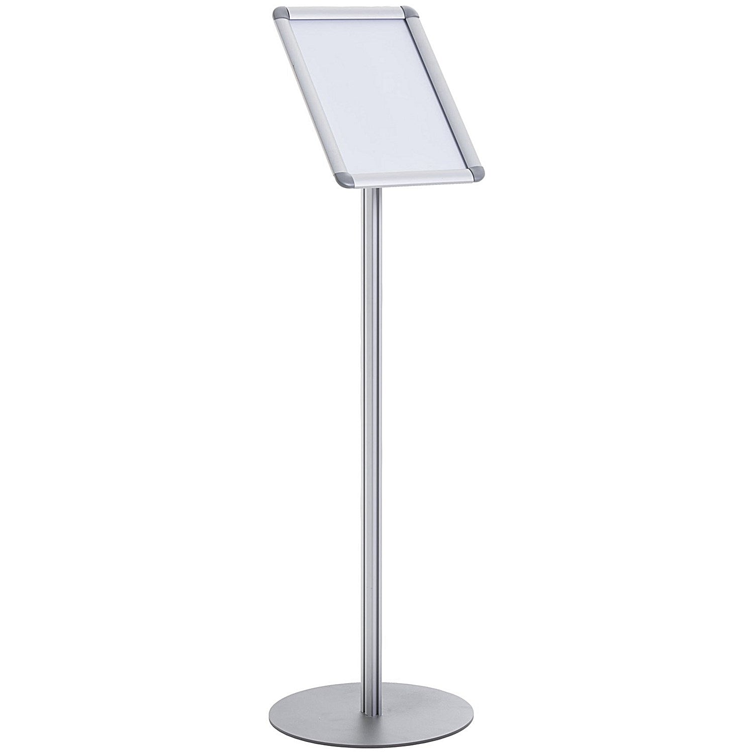 Bi-Office Floor Standing Aluminium Curled Snap Display, A3 Easy2Order : BQ85990