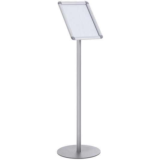 Bi-Office Floor Standing Aluminium Curled Snap Display, A4 Easy2Order : BQ85991
