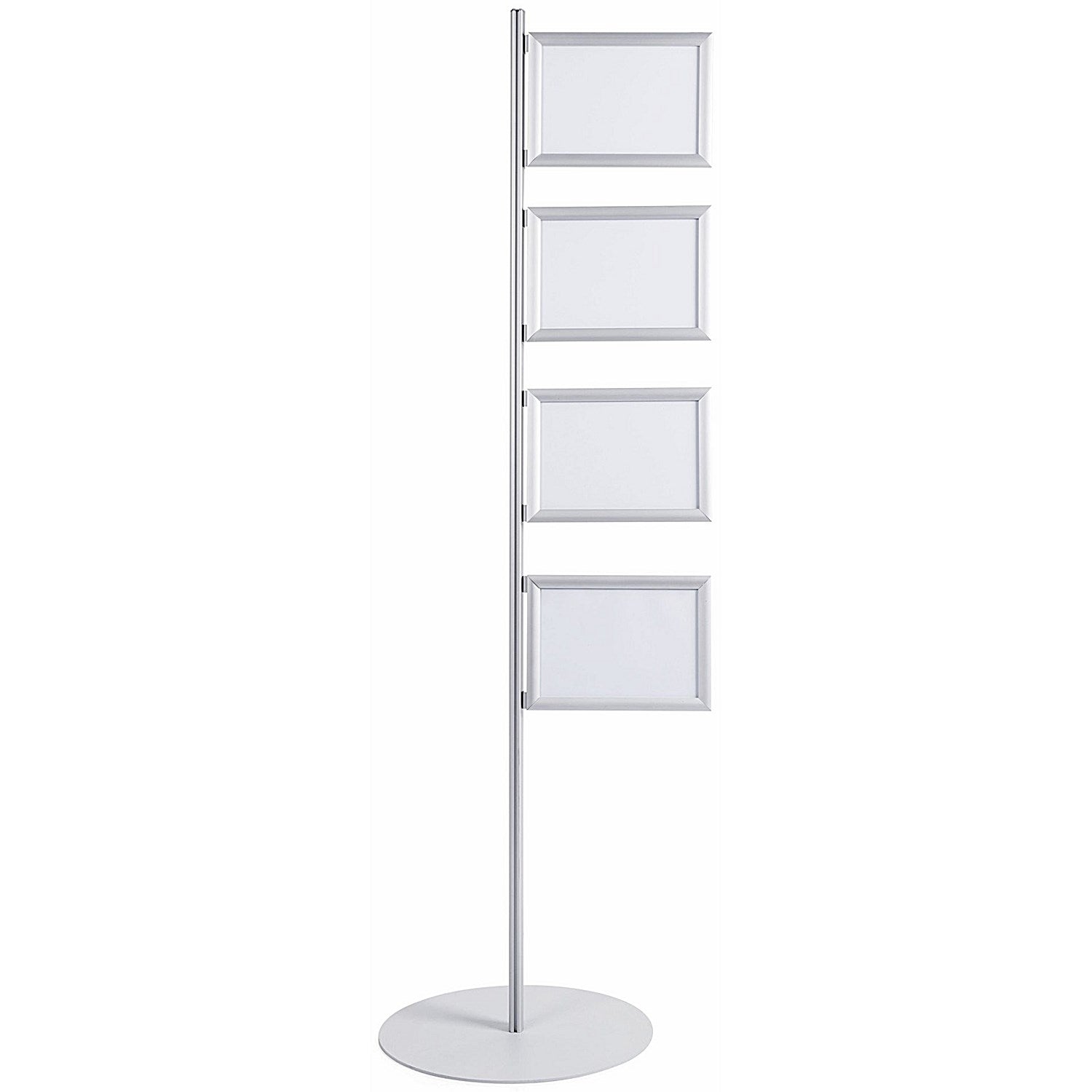 Bi-Office Floor Standing Aluminium Post Snap Display, A4, Pack of 4 Easy2Order : BQ86000