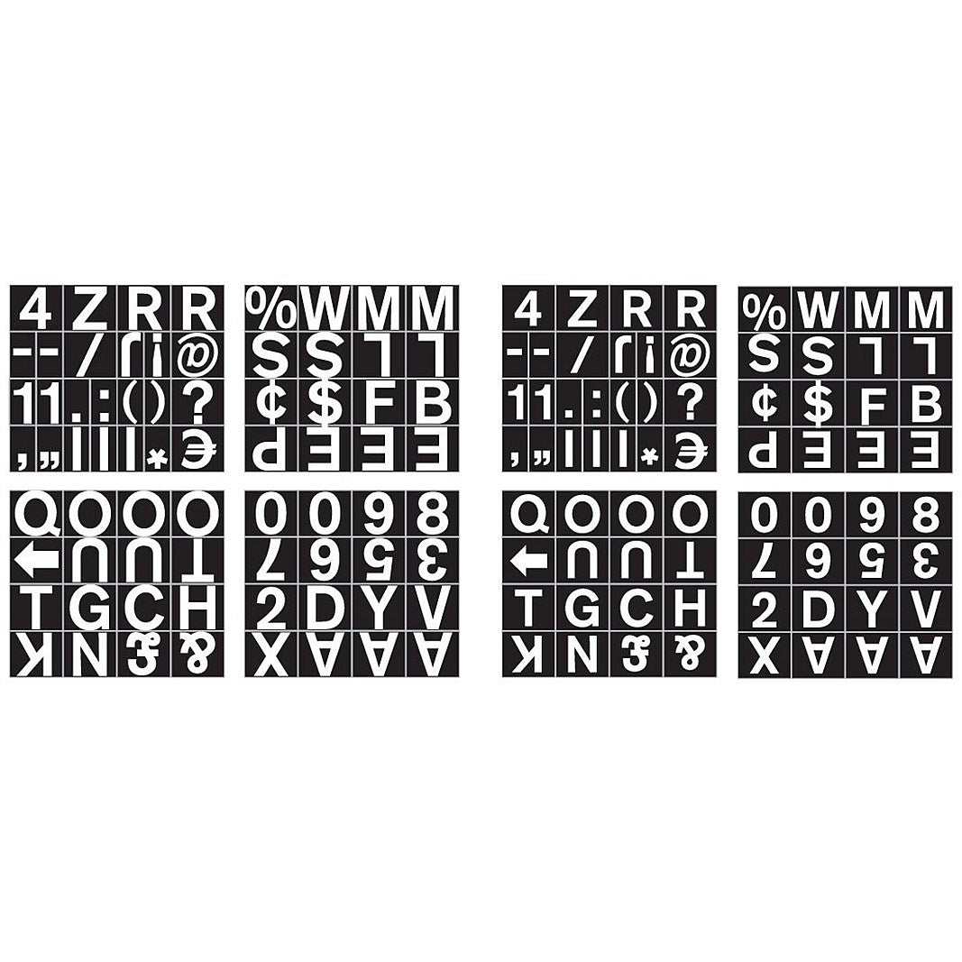 Bi-Office Magnetic Changeable Characters Numbers, 23mm, White on Black, Pack of 144 Easy2Order : BQ86702
