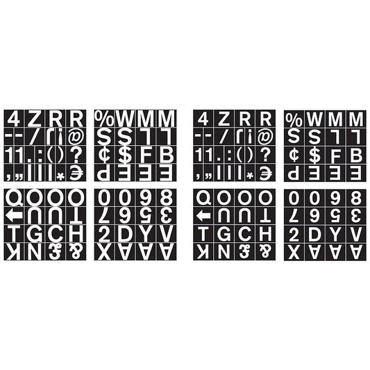 Bi-Office Magnetic Changeable Characters Numbers, 23mm, White on Black, Pack of 144 Easy2Order : BQ86702