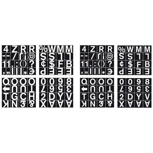 Bi-Office Magnetic Changeable Characters Numbers, 19mm, White on Black, Pack of 144 Easy2Order : BQ86802
