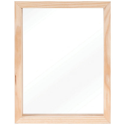 Bi-Office Floating Photo Frame Double Acrylic Pine Frame 10x15cm