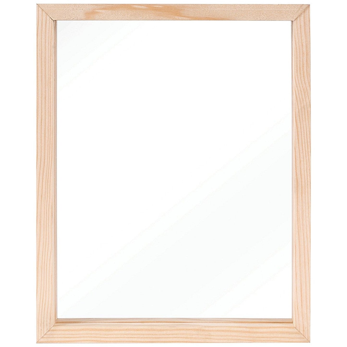 Bi-Office Floating Photo Frame Double Acrylic Pine Frame 13x18cm